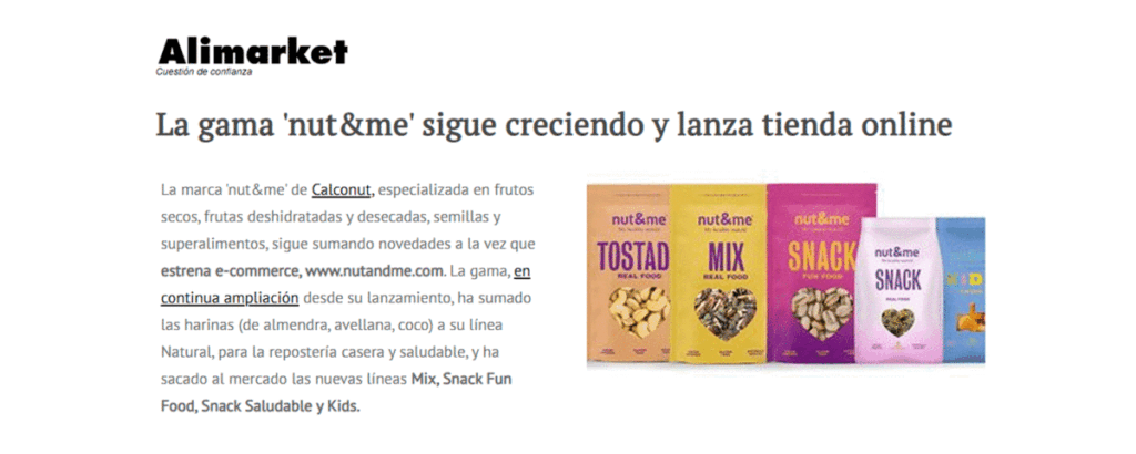 Noticia Nut&Me